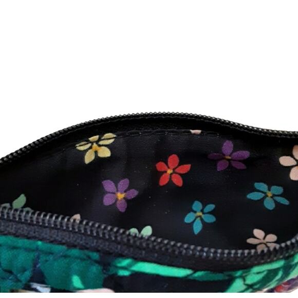 Vera Bradley Happy Blooms Zip ID Case Breakaway Lanyard Set Floral Green NWT - Picture 4 of 9